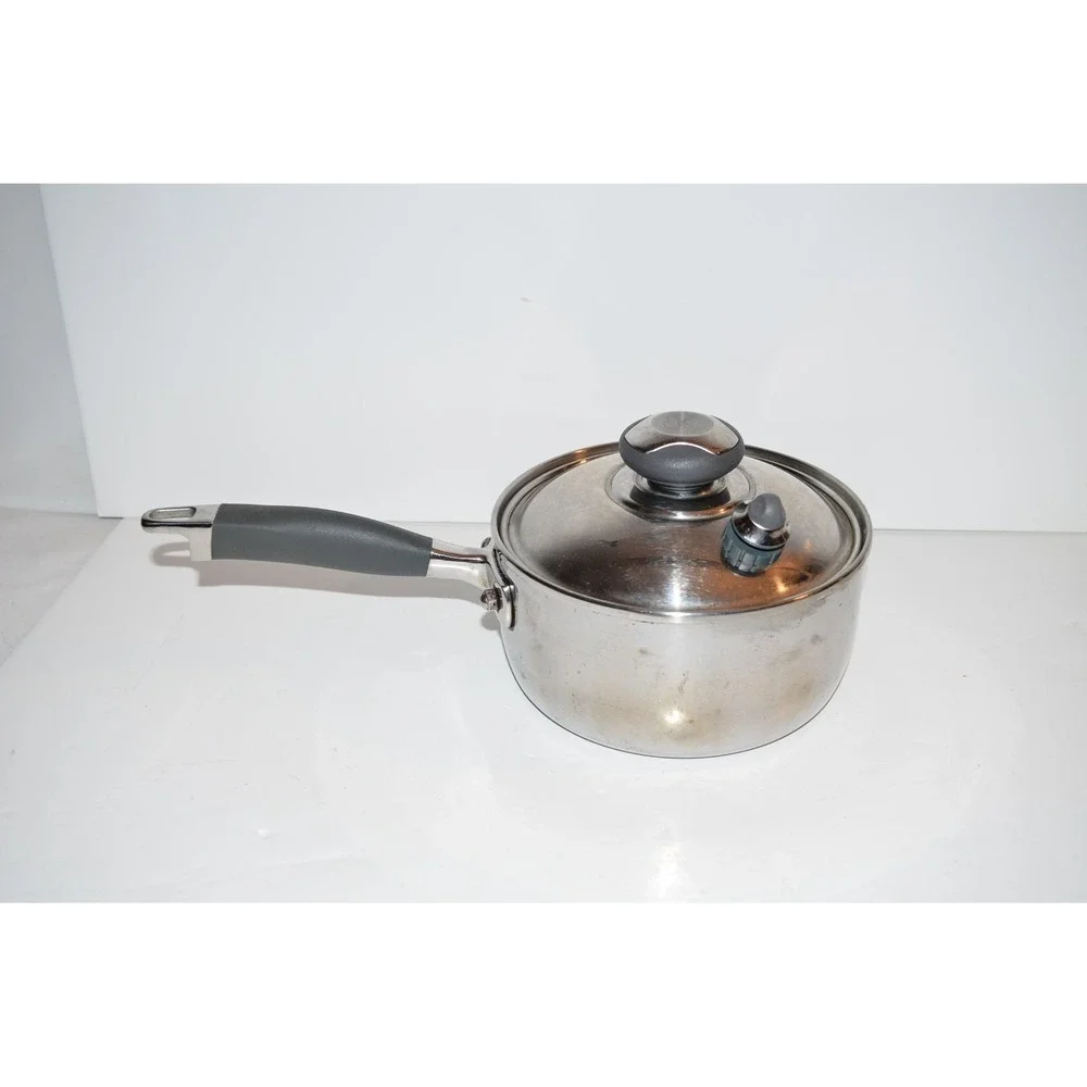 Royal Prestige 2 Qt Sauce Pan Lid T-304 Surgical Stainless Steel 9-ply Italy